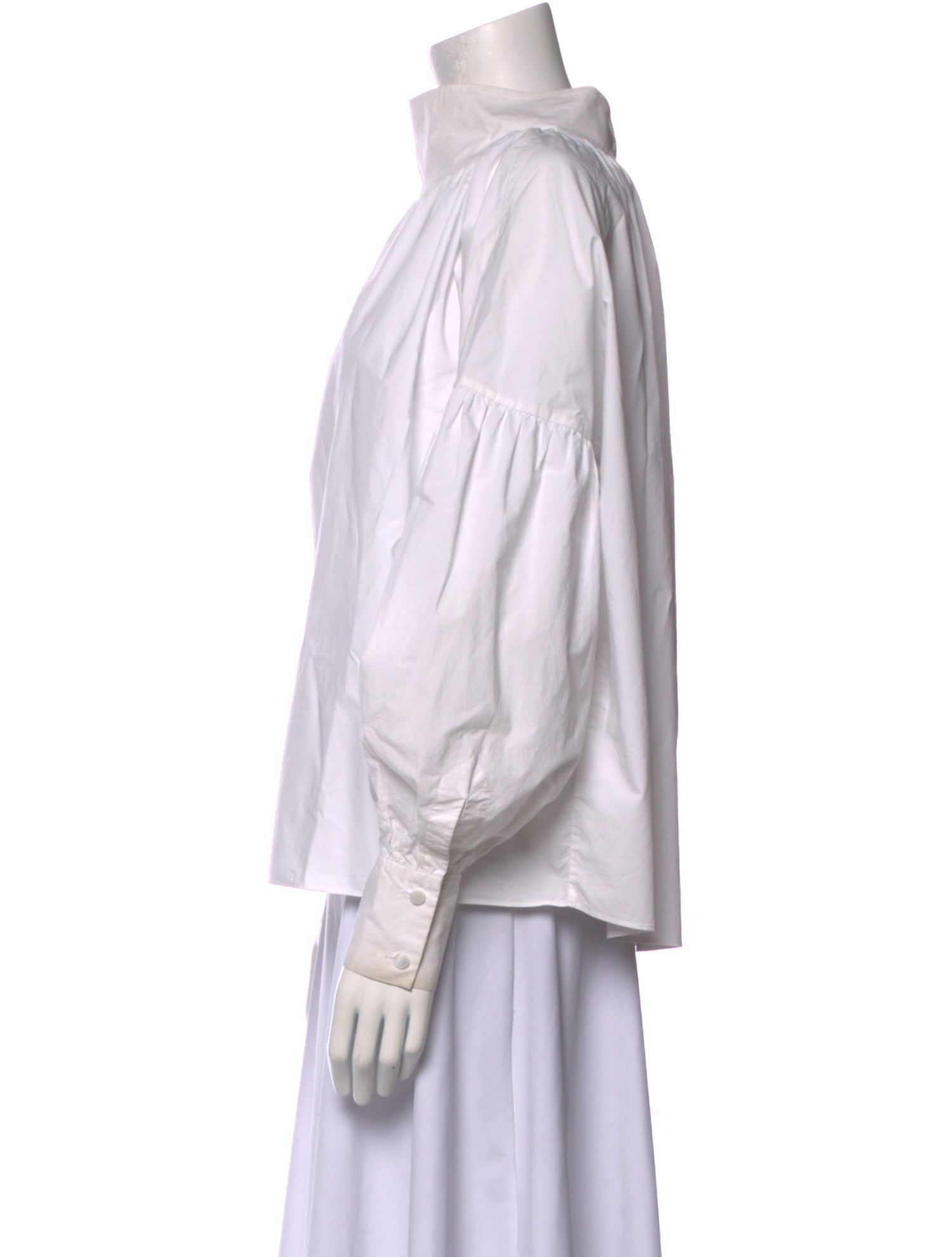 Rodebjer Mock Neck Long Sleeve Blouse